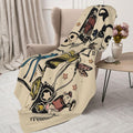 Cartoon Movie Animal Collage Cozy Plush Comfy Gothic Blanket