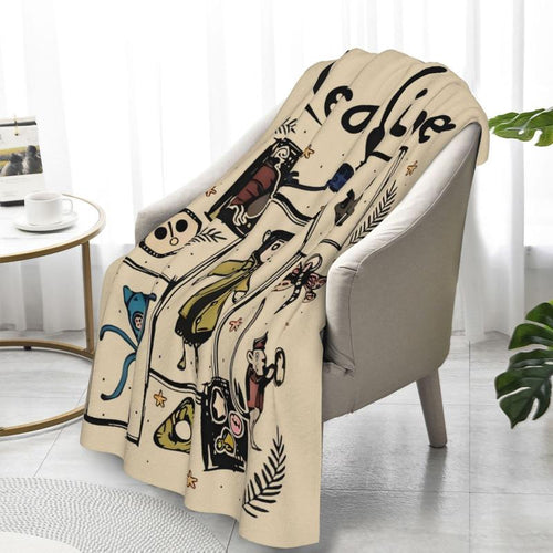 Cartoon Movie Animal Collage Cozy Plush Comfy Gothic Blanket