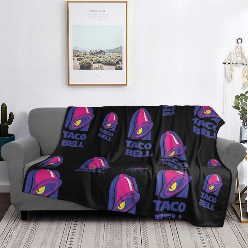 Taco Bell Throw Flannel Blanket