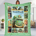 Trash Truck Fleece Blanket