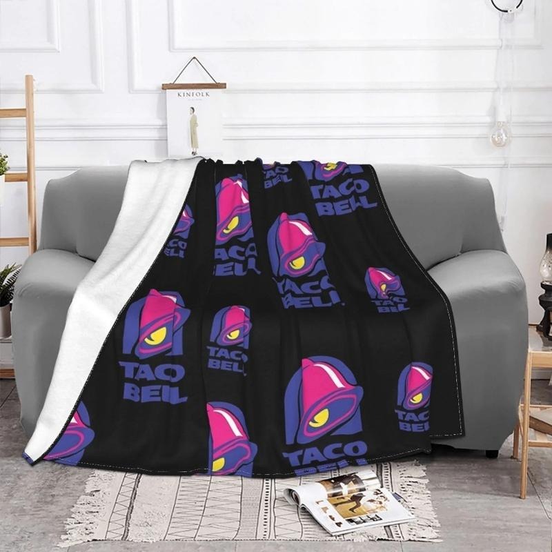 Taco Bell Throw Flannel Blanket