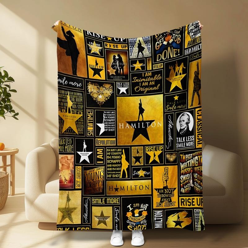 Hamilton Musical Fan Soft Blanket