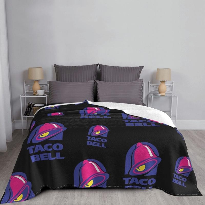 Taco Bell Throw Flannel Blanket