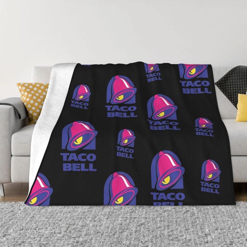 Taco Bell Throw Flannel Blanket