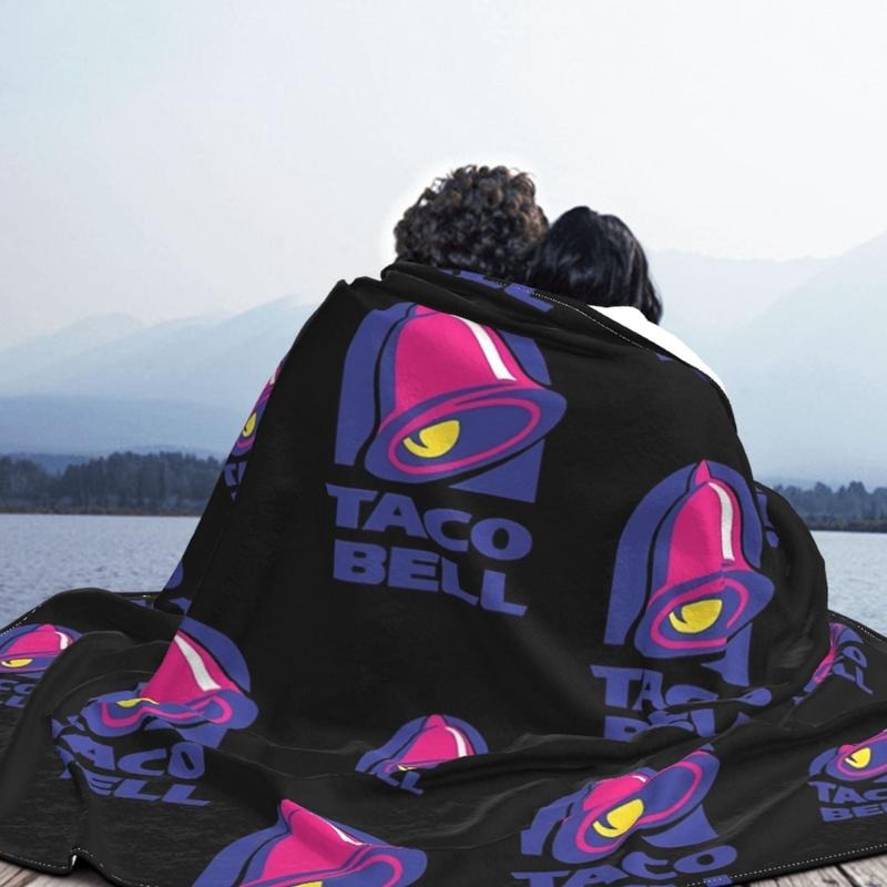 Taco Bell Throw Flannel Blanket