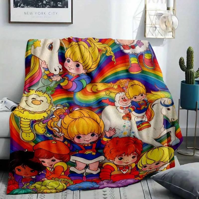 Rainbow Brite 80s Retro Cartoon Blanket