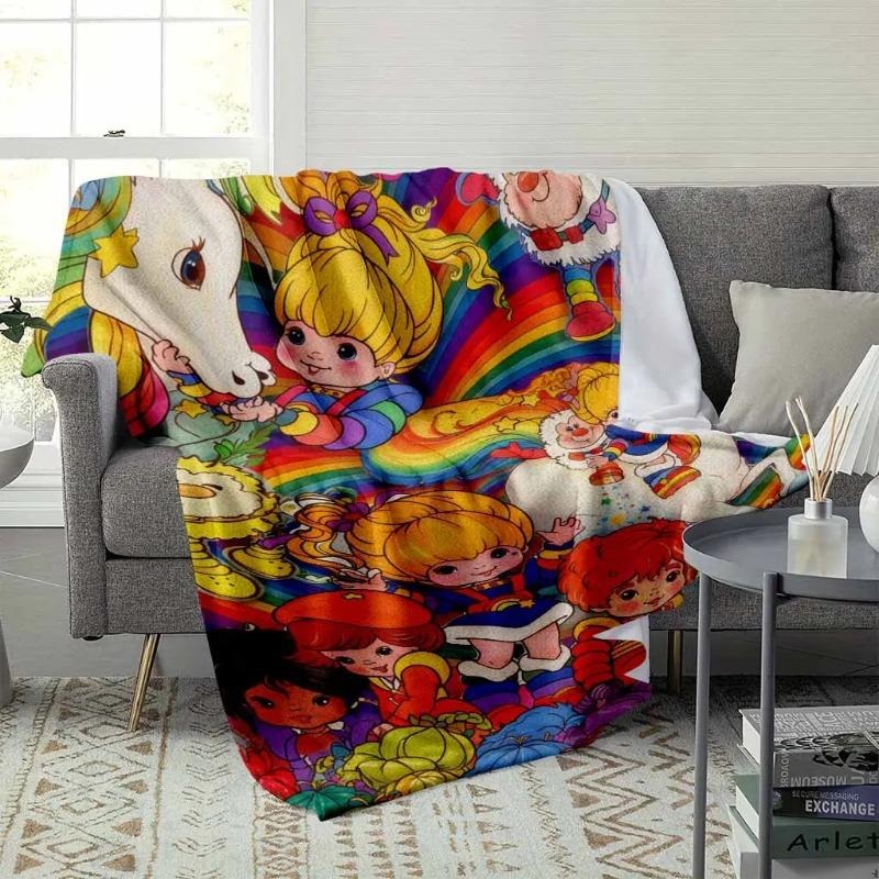 Rainbow Brite 80s Retro Cartoon Blanket
