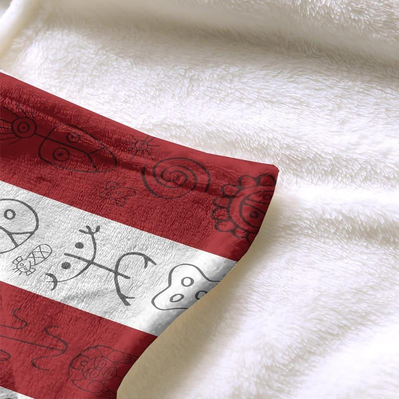 Puerto Rican Flag Flannel Blanket