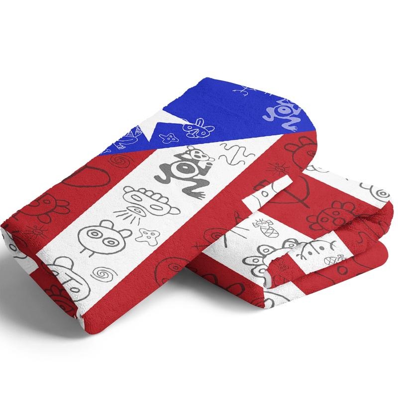 Puerto Rican Flag Flannel Blanket