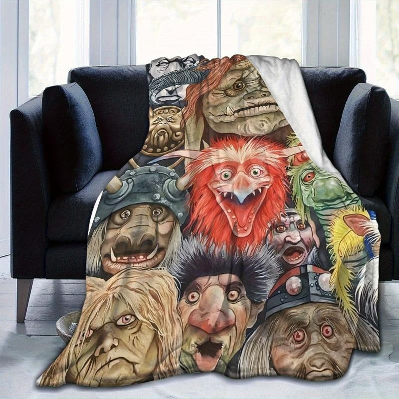 Labyrinth Movie Flannel Jareth Goblin King Blanket