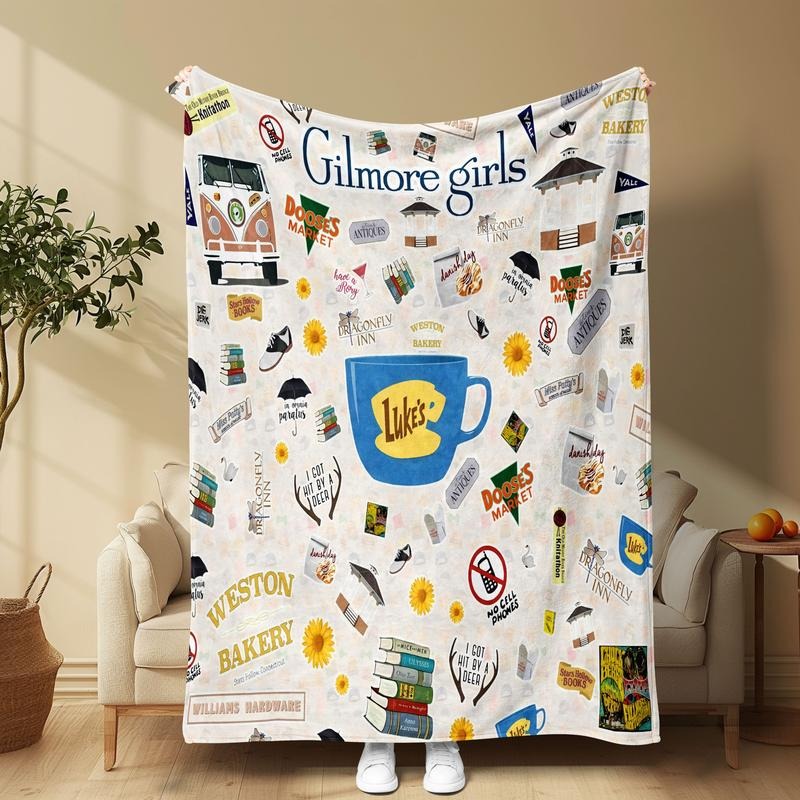 Gilmore Girls Comfy Luke's Diner Coffee Cup  Blanket