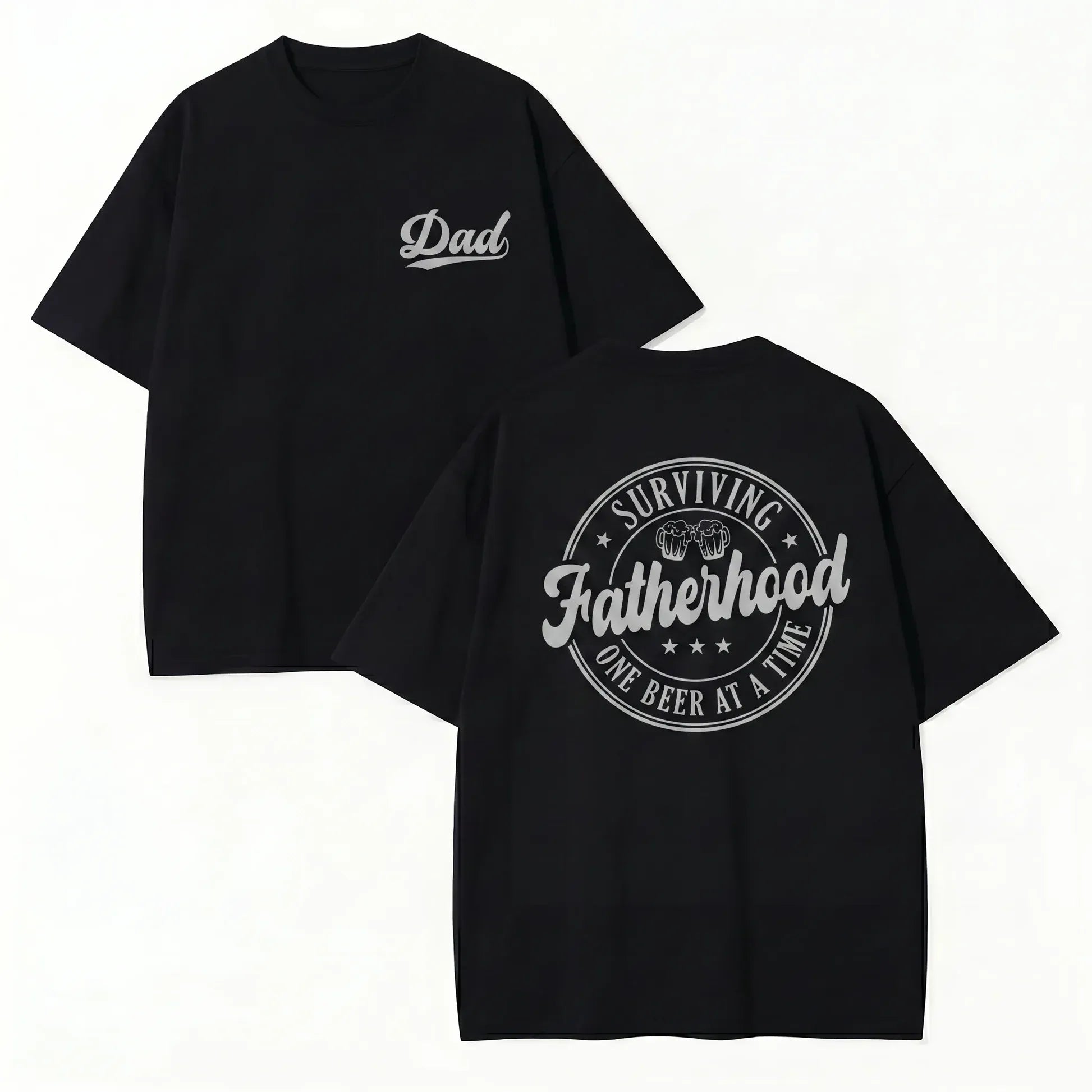 Surviving Fatherhood One Beer At A Time Funny Dad Graphic T-Shirt/Sweatshirt/Hoodie