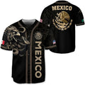 Mexico Eagle Baseball Jersey – Patriotic Mexican Vintage Button-Up Shirt