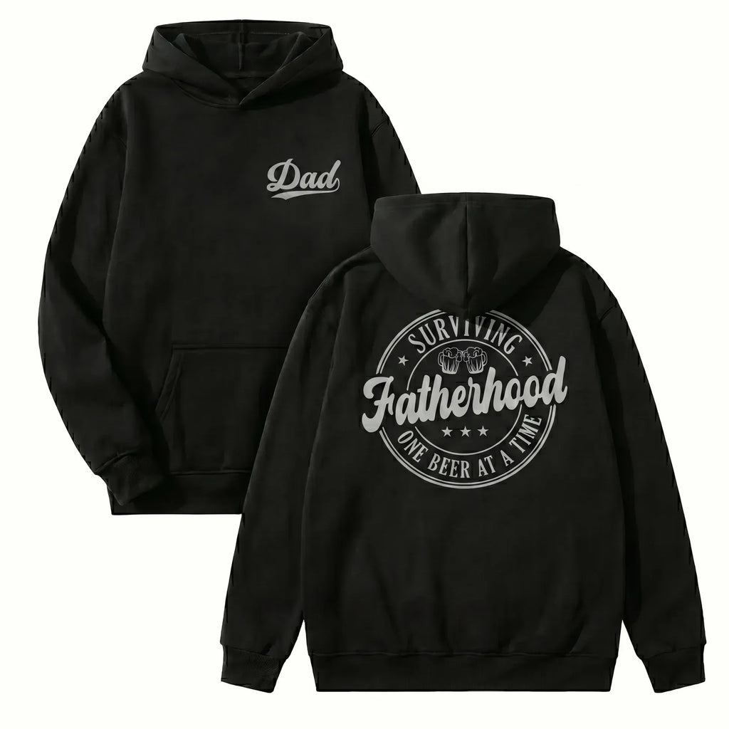 Surviving Fatherhood One Beer At A Time Funny Dad Graphic T-Shirt/Sweatshirt/Hoodie