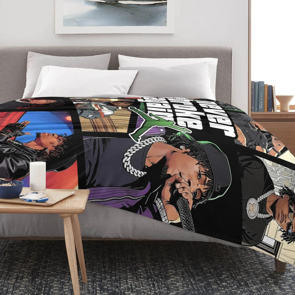 Never Broke Again Collage Flannel Blanket