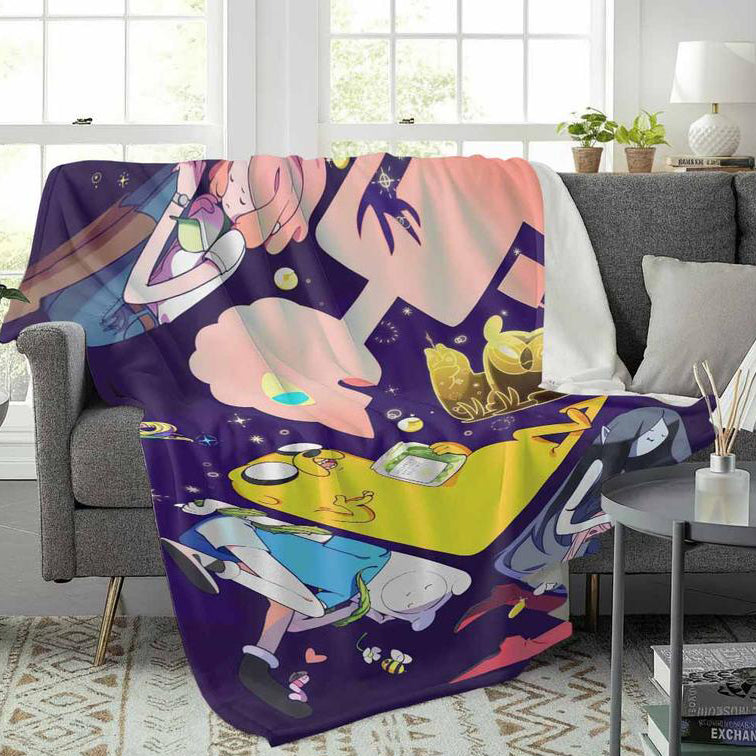 Adventure Time Flannel Blanket