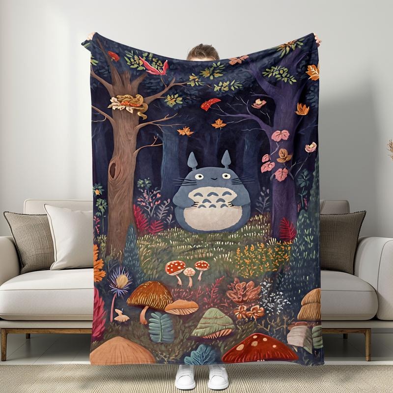 My Neighbor Totoro Forest Themed Blanket