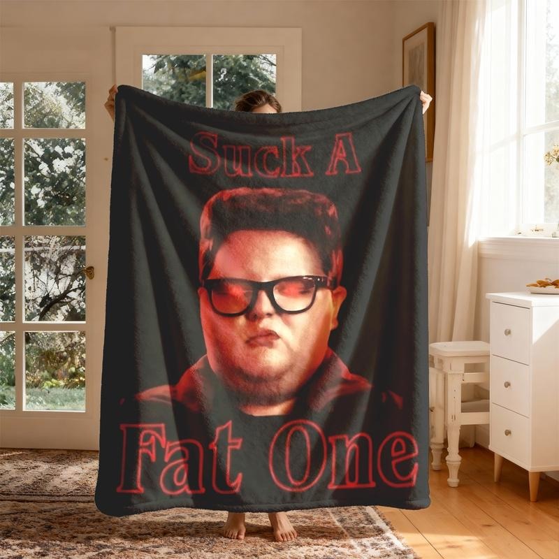 Funny Geek Parody Cozy Throw With Retro Humor Blanket